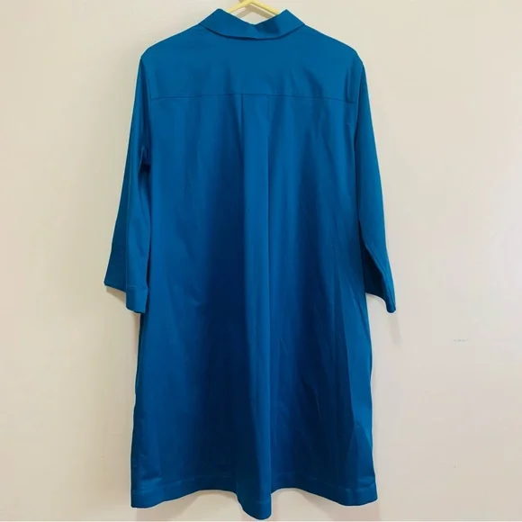 Chicos No Iron Shirt Dress in blue size 2.5 or 14 - Picture 7 of 7